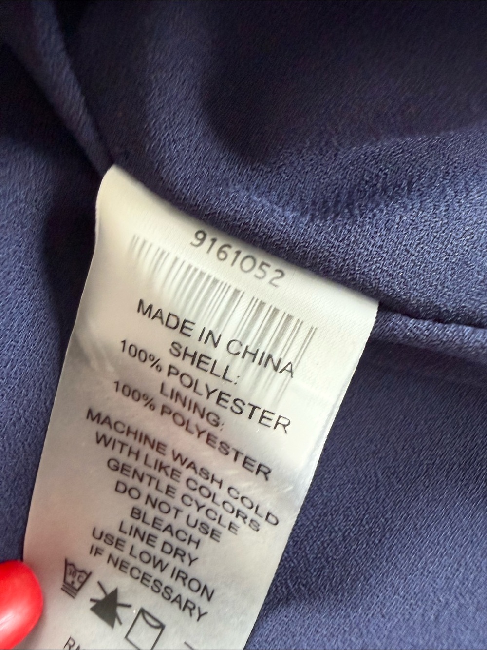 Vince Camuto Navy Blouse with Pink & Teal Accents - Picture 11 of 11